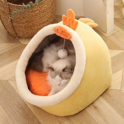 Vila Sanitária para Gatos Semicerrada Removível e Lavável
